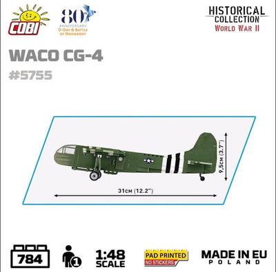 Waco CG-4 brick glider model - COBI 5755- 784 bricks Planes Cobi