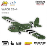 Waco CG-4 brick glider model - COBI 5755- 784 bricks Planes Cobi