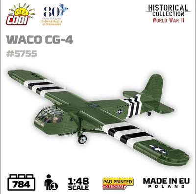 Waco CG-4 brick glider model - COBI 5755- 784 bricks Planes Cobi