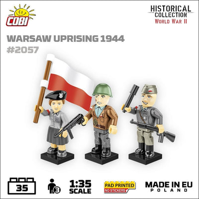 Warsaw Uprising 1944 figures - COBI 2057 - 35 bricks Parts Cobi