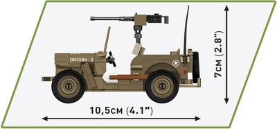 Willys MB 132 KL Jeep brick model - COBI 3133 - 132 bricks Other Military Cobi