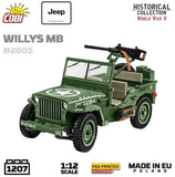 Willys MB brick model Jeep - COBI 2805 - 1207 brick Jeep model car Cobi