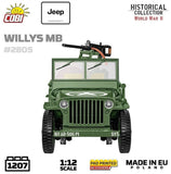 Willys MB brick model Jeep - COBI 2805 - 1207 brick Jeep model car Cobi