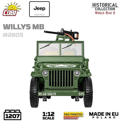 Willys MB brick model Jeep - COBI 2805 - 1207 brick Jeep model car Cobi