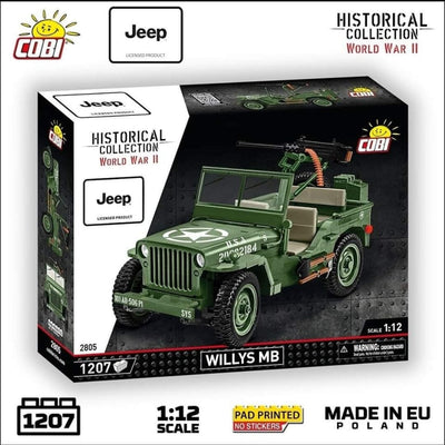 Willys MB brick model Jeep - COBI 2805 - 1207 brick Jeep model car Cobi