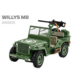 Willys MB brick model Jeep - COBI 2805 - 1207 brick Jeep model car Cobi