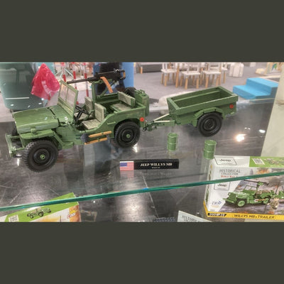 Willys MB - COBI 2804 - 1510 brick Jeep model - Executive Edition car Cobi