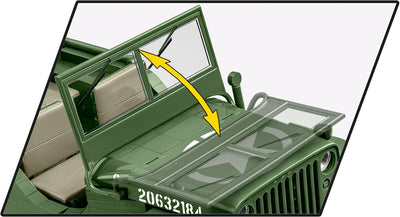 Willys MB - COBI 2804 - 1580 brick Jeep model - Executive Edition Other Military Cobi