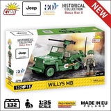 Willy's MB & M2 Gun - COBI 2296 - 132 bricks Other Military Cobi