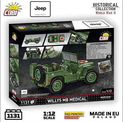 Willys MB Medical - COBI 2806 - 1131 brick Jeep model car Cobi