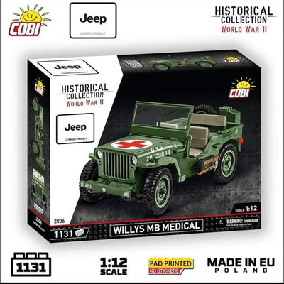 Willys MB Medical - COBI 2806 - 1131 brick Jeep model car Cobi