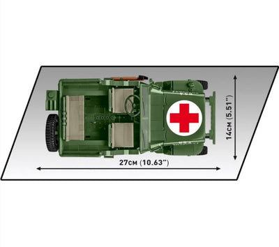 Willys MB Medical - COBI 2806 - 1131 brick Jeep model car Cobi