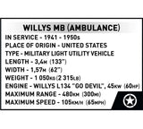 Willys MB Medical - COBI 2806 - 1131 brick Jeep model car Cobi