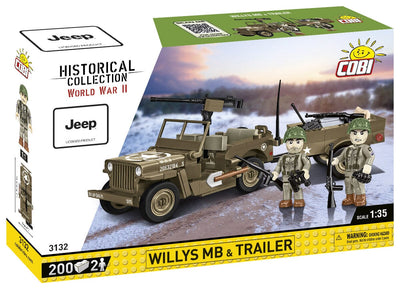 Willys MB & trailer - COBI 3132 - 200 bricks Other Military Cobi