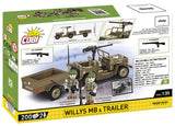 Willys MB & trailer - COBI 3132 - 200 bricks Other Military Cobi