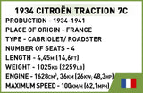 1934 Citroen Traction 7C - COBI 2264 - 199 bricks - BRICKTANKS