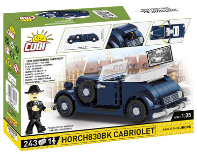 1935 Horch 830 Cabriolet - COBI 2262 - 243 Bricks - BRICKTANKS