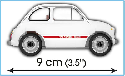 1965 Fiat 500 Abarth 595 - Cobi-24524 - (Young Timer Collection) 70 brick car - BRICKTANKS