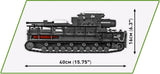60CM Karl-Gerat 040 "ZIU" - COBI 2560 - 1560 Bricks - BRICKTANKS