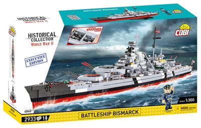 Battleship Bismarck Executive Edition - COBI 4840 - 2933 Bricks - BRICKTANKS