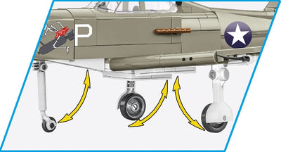 Bell P-39D Airacobra plane brick model - COBI 5746- 361 brick Planes Cobi