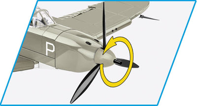 Bell P-39D Airacobra plane brick model - COBI 5746- 361 brick Planes Cobi