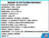 Boeing B17 "Flying Fortress" "Memphis Belle" - COBI 5749 - 1376 brick aircraft Planes Cobi