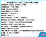 Boeing B17G "Flying Fortress" - COBI 5750- 1210 brick aircraft Planes Cobi