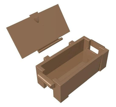 Box with lid - Brown - BRICKTANKS