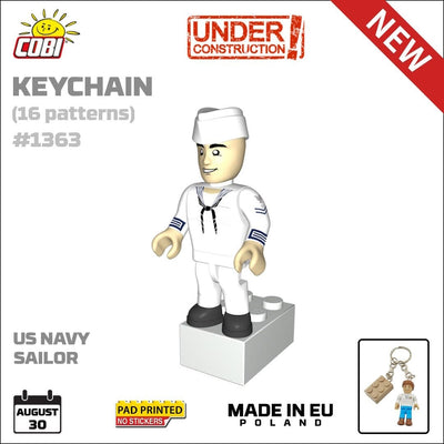 COBI Keychain - US Navy Sailor - COBI-1363 Other Military Cobi 