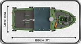 Patrol River Boat MK II - COBI 2238 - 615 brick boat - BRICKTANKS