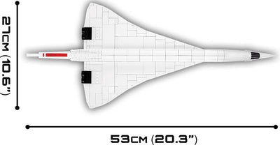 Concorde - COBI 1917 - 455 brick passenger aircraft - BRICKTANKS