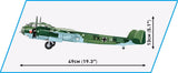 Dornier D0-17Z-2 brick plane model- COBI 5754- 1360 brick aircraft Planes Cobi
