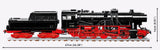 DRB Class 52 Steam Locomotive with coal wagon - COBI 6282 - 2505 brick train Toys & Games Cobi