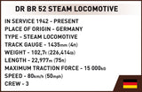 DRB Class 52 Steam Locomotive with coal wagon - COBI 6282 - 2505 brick train Toys & Games Cobi 