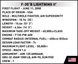 F-35B Lightning II (RAF) 550 - COBI 5830 - 570 Bricks - BRICKTANKS