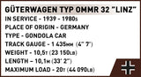 German Railway Guterwagen TYP OMMR 32 LINZ brick model - COBI 6285 - 537 bricks Toys & Games Cobi