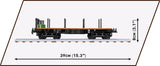German Railway Schwerer Platformwagen TYP SSY - COBI 6284 - 420 brick train wagon Toys & Games Cobi