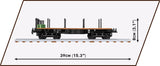 German Railway Schwerer Platformwagen TYP SSY - COBI 6284 - 420 brick train wagon Toys & Games Cobi 