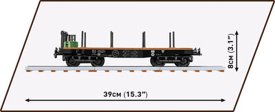 German Railway Schwerer Platformwagen TYP SSY - COBI 6284 - 420 brick train wagon Toys & Games Cobi