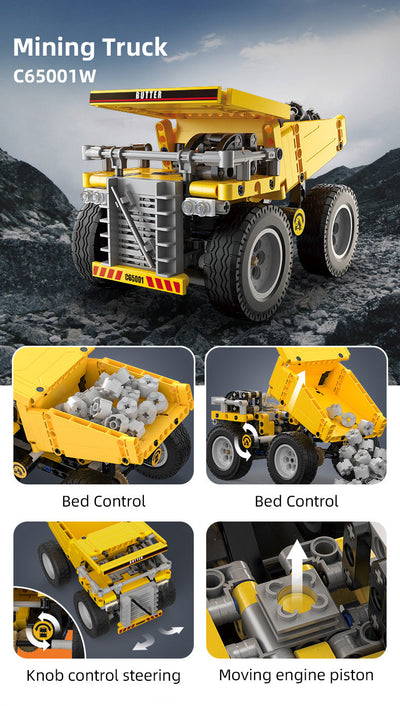 Heavy Duty Truck - CaDA C65001W - 372 Bricks - BRICKTANKS