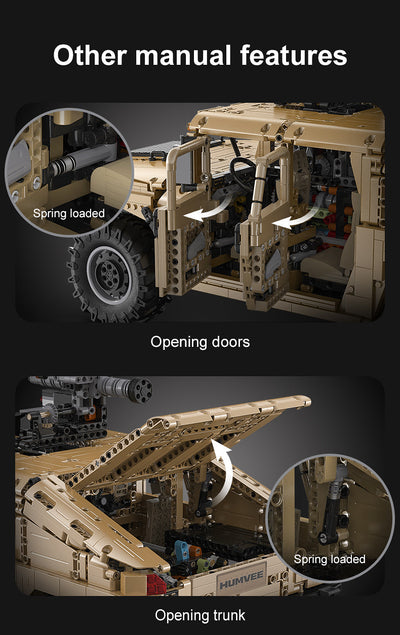 Humvee Off Road Vehicle RC - CADA C61036W - 3935 Bricks - BRICKTANKS