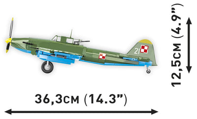 Ilyushin II 02 Sturmovik MWP 623 brick plane model - COBI 5744- 636 bricks Planes Cobi