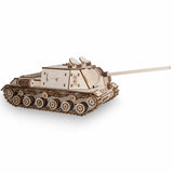 ISU 152 Self-propelled Gun Mechanical Wooden Model Kit - Eco Wood Art - BRICKTANKS