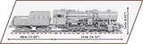 Kriegslokomotive Baureihe locomotive with coal wagon - COBI 6281 - 2503 brick train Toys & Games Cobi