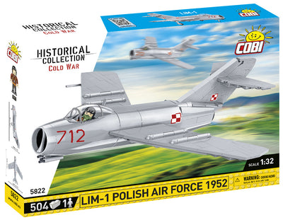 LIM - 1 (MiG-15SB) - Polish Air Force 1952 - COBI 5822 - 504 Bricks - BRICKTANKS