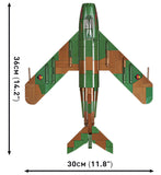 LIM 5 MIG-17F East German Cold War Fighter - COBI 5825 - 575 Bricks - BRICKTANKS