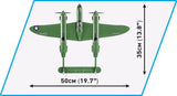 Lockheed P-38H Lightning - COBI 5726 - 545 Bricks - BRICKTANKS