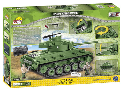 M24 Chaffee - COBI-2543 - 588 brick light tank - BRICKTANKS