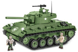 M24 Chaffee - COBI-2543 - 588 brick light tank - BRICKTANKS